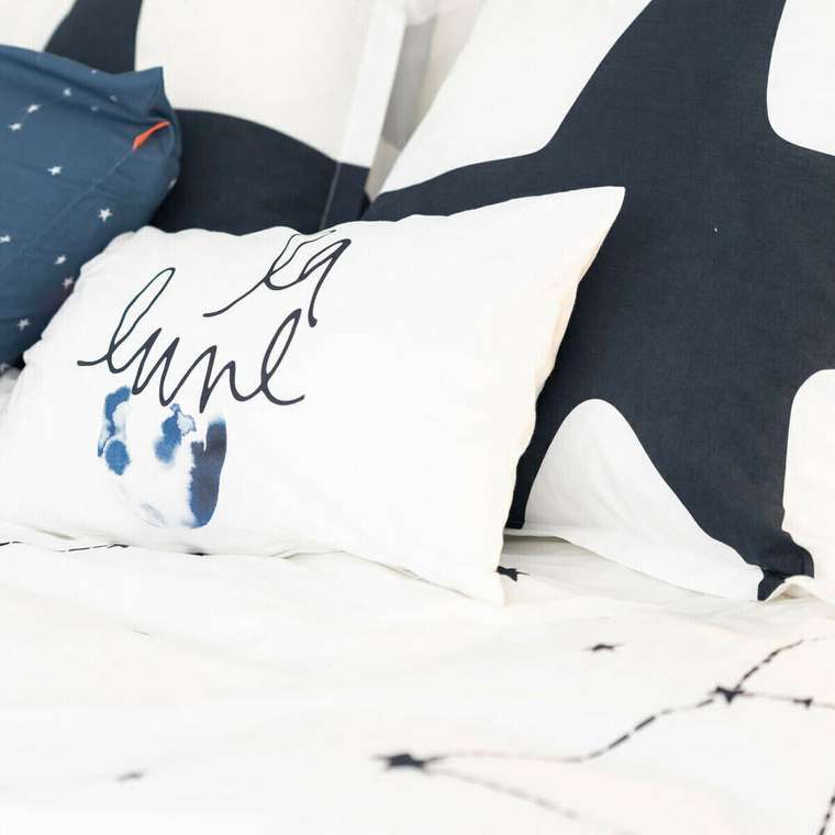 Пододеяльник Blanc Constellation 220x220 белого цвета