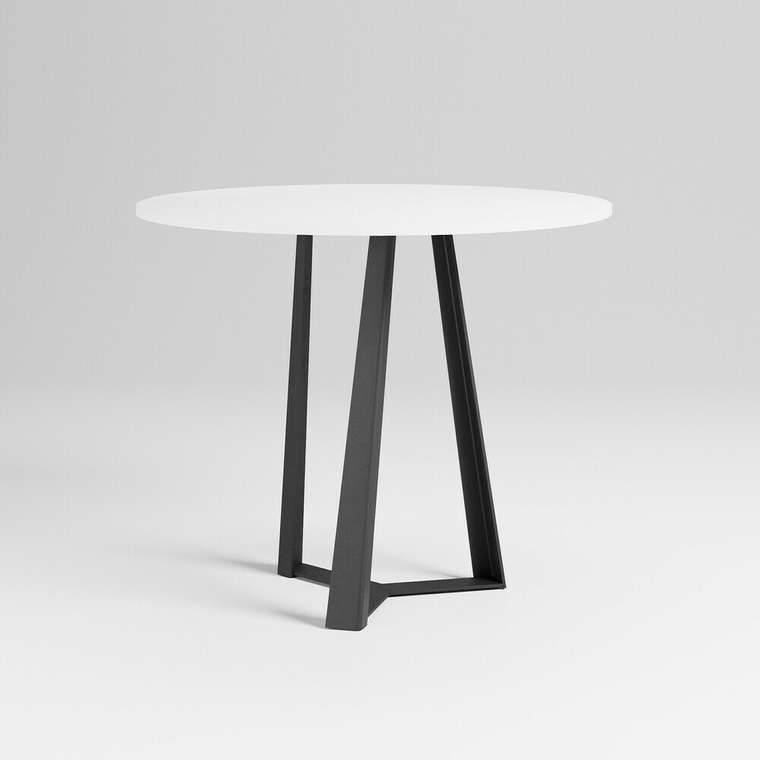 Обеденный стол Винт черно-белого цвета