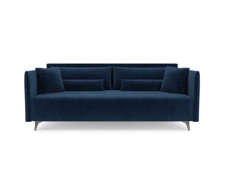 Прямой диван-кровать Майами темно-синего цвета