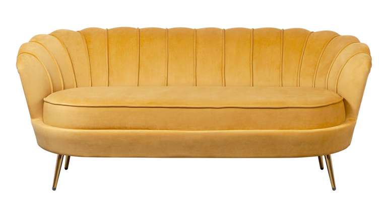 Диван Pearl Triple желтого цвета