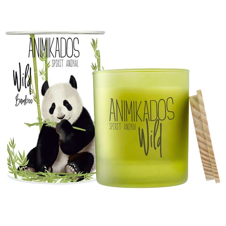 Свеча ароматическая Panda - бамбуковый Wild