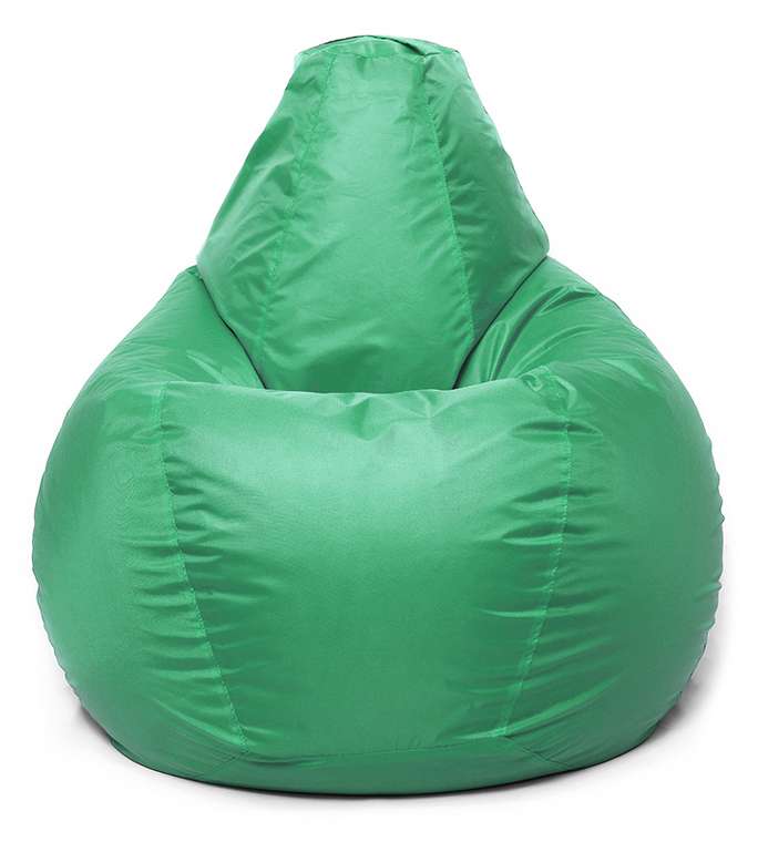 Кресло мешок Груша oxford зеленого цвета S 
