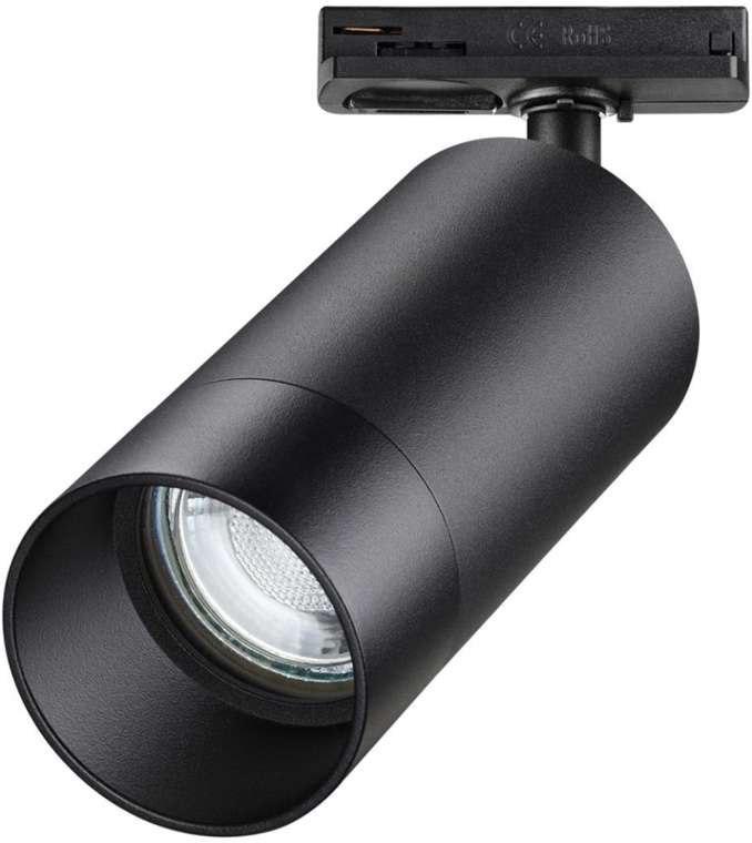 Светильник трековый однофазный двухжильный IP20 9W 220V NT22 068 черный Novotech Slim 370861