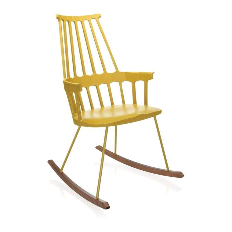 Кресло-качалка Comback желтого цвета