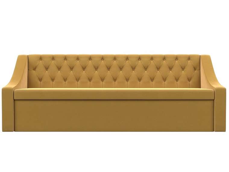 Кухонный прямой диван-кровать Мерлин желтого цвета