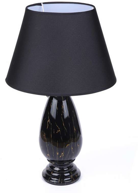 Настольная лампа Lumion Sharlin 8219/1T черный, керамика/текстиль Е27 1*60W 220V