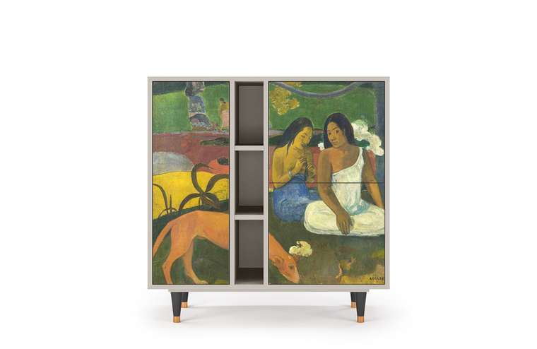 Комод BS5 Arearea by Paul Gauguin с корпусом цвета сатина