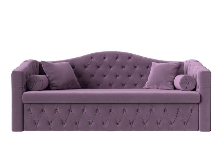 Прямой диван-кровать Мечта сиреневого цвета
