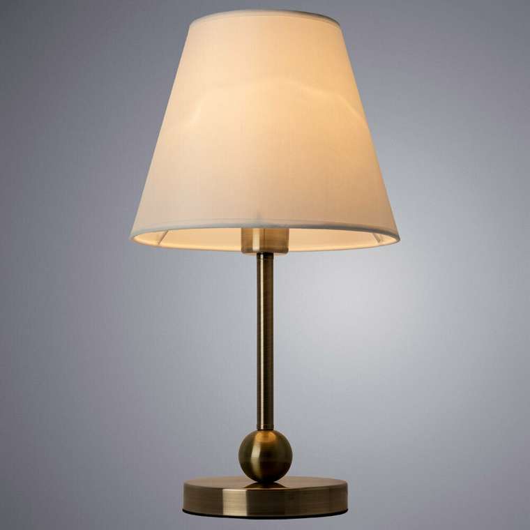 Настольная лампа Elba с белым абажуром