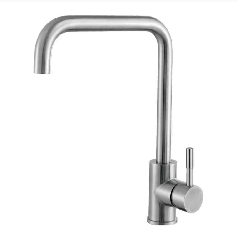 Смеситель для кухни Haiba HB71304-4 стального цвета