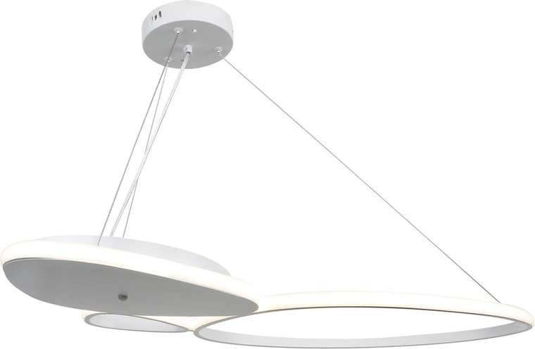 Подвесной светодиодный светильник с ПДУ Escada Index 10290/3LED 88Вт, металл/силикон, белый