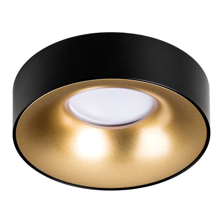 Светильник LEVIGO MR16/HP16 ЗОЛОТО/ЧЕРНЫЙ МАТОВЫЙ (010023+510027)