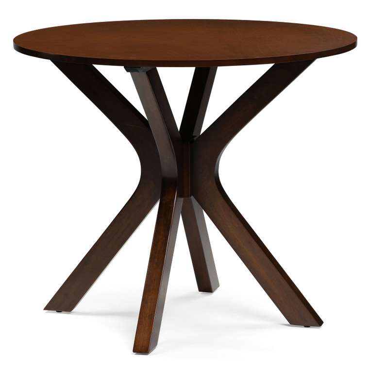 Обеденный стол Feder 90х90 коричневого цвета