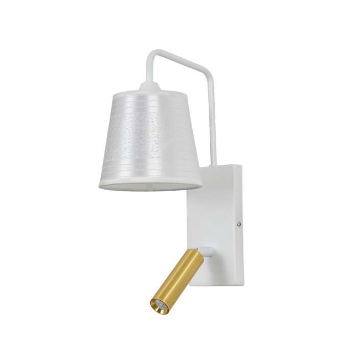 Бра с спотом и выключателем Escada Comfy 598/1A White/Brass