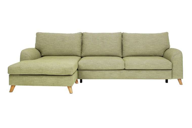 Угловой диван-кровать Хамар зеленого цвета