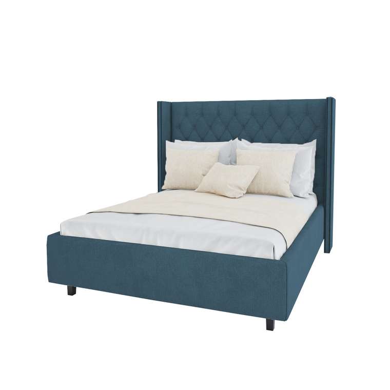 Кровать с декоративными гвоздиками Wing 180x200 