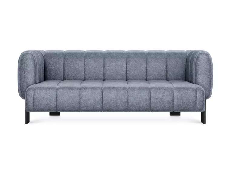 Диван Cassis синего цвета с черными ножками