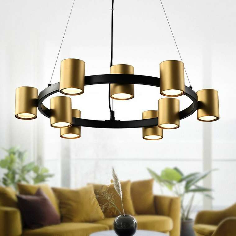 Подвесная люстра Chloe Б0057929_уценка (металл, цвет золото)