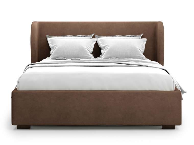 Кровать Tenno 160х200 темно-коричневого цвета с подъемным механизмом 