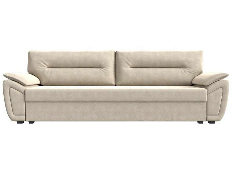 Прямой диван-кровать Нэстор Лайт бежевого цвета