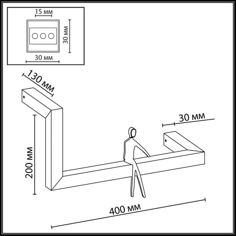 Настенный светильник Grafic 7153/10WL (акрил, цвет белый)