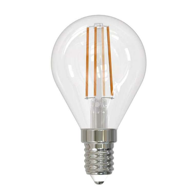 Лампа светодиодная (UL-00005173) E14 9W 4000K прозрачная LED-G45-9W/4000K/E14/CL PLS02WH