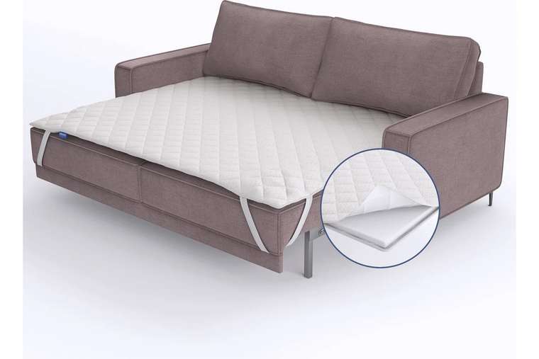 Топпер Schiuma Eco 140x200 белого цвета