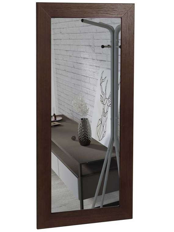 Зеркало навесное Берже 55х90 темно-коричневого цвета 