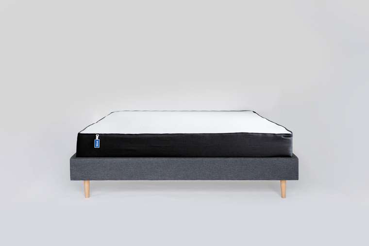 Кровать Grey серого цвета без изголовья 160х200