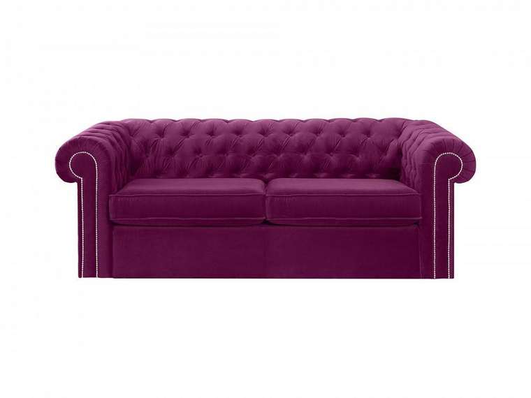 Диван-кровать Chesterfield фиолетового цвета