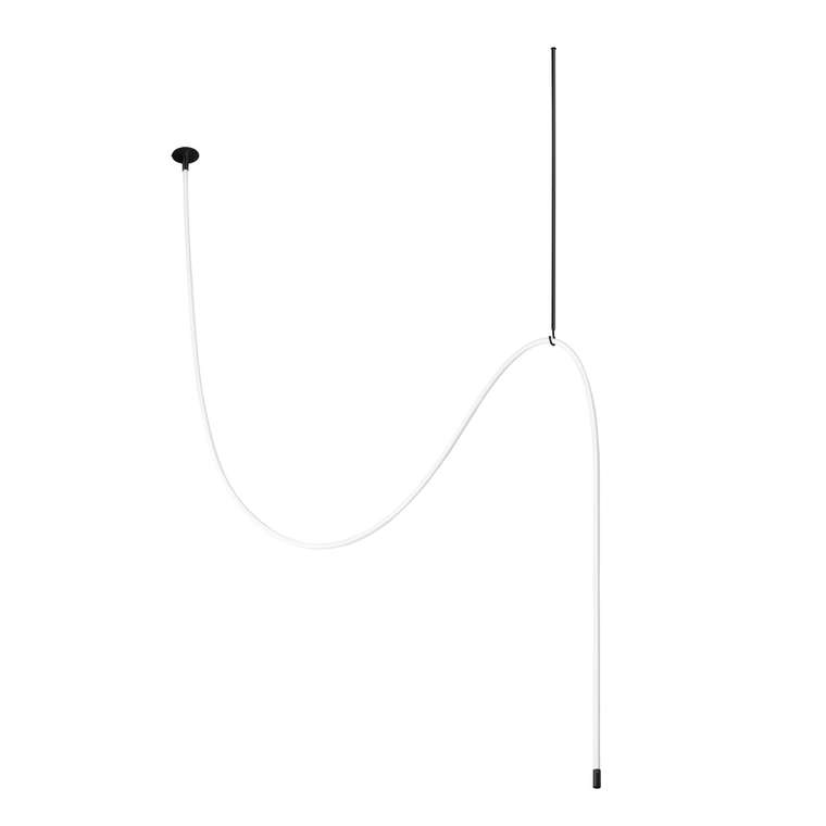 Потолочный светильник Thread 10388C Black (силикон, цвет белый)