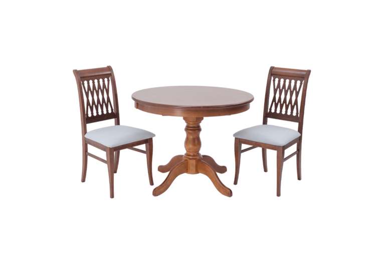 Обеденная группа Брамос D100 серо-коричневого цвета