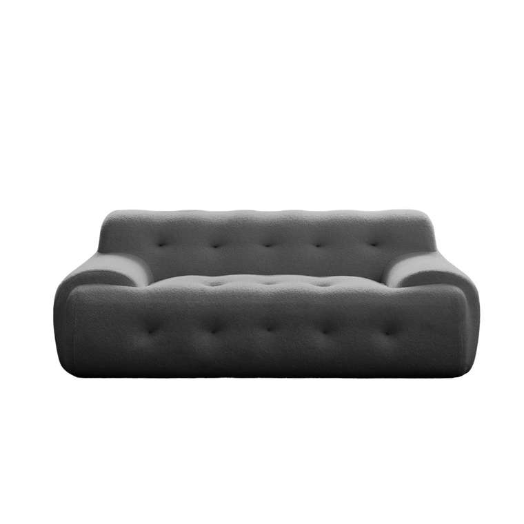 Бескаркасный диван S041 серого цвета