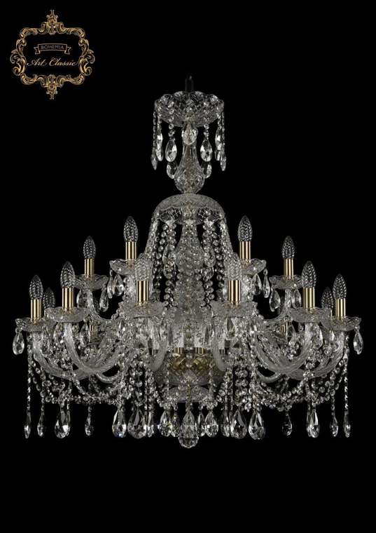 Хрустальная подвесная люстра Art Classic 45271 11.12.12+6.300.XL-90.Br.Sp подсвечник