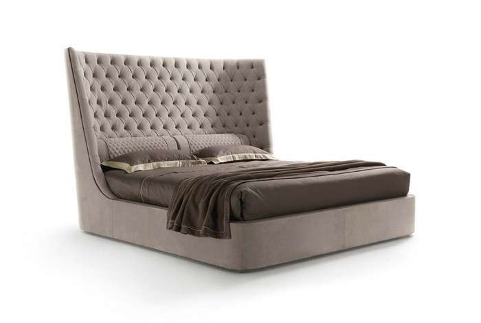 Кровать "Letto GM 19" с обивкой из экокожи или велюра 200х200 см