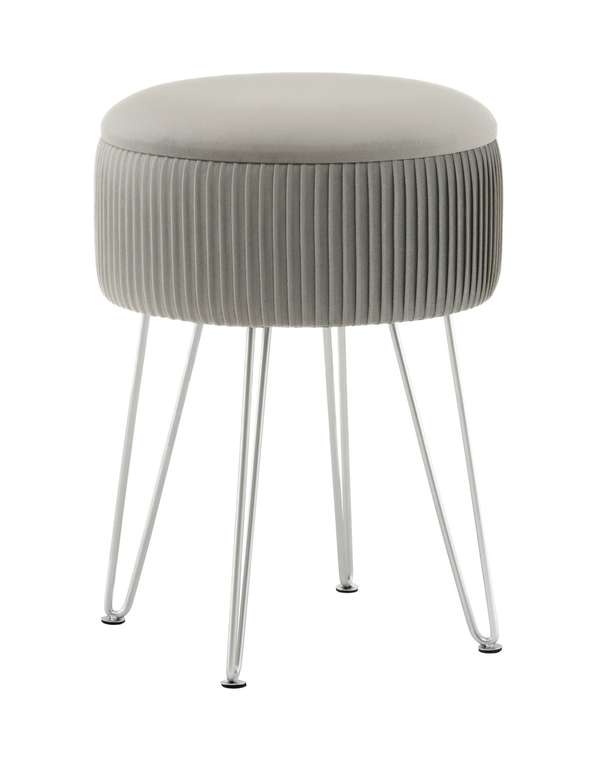 Пуф Астор серого цвета