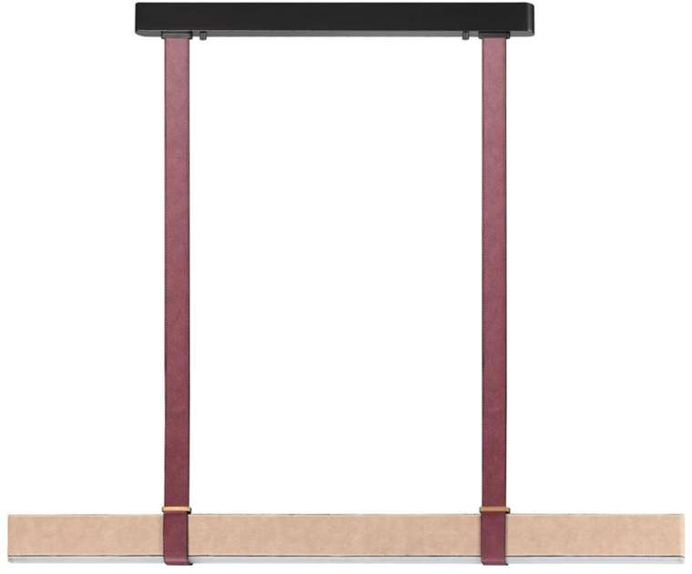 Подвесной светильник Odeon Light Vincent 6630/36L HIGHTECH металл/эко-кожа/ткань/акрил черный/бордовый/бежевый IP20 LED 36W 3000K 220V