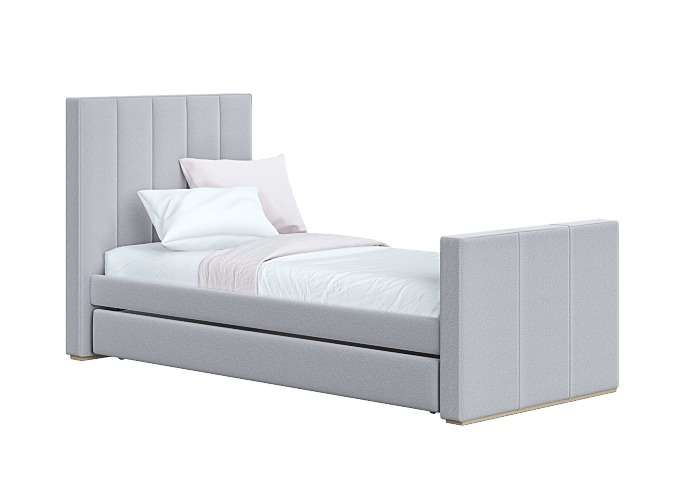 Кровать Cosy спальное место 90х200 серого цвета