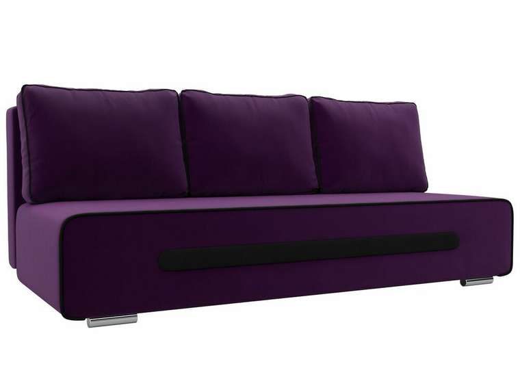 Прямой диван-кровать Приам фиолетового цвета