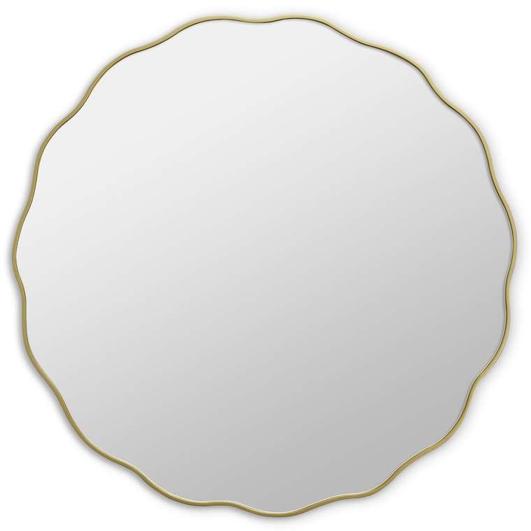 Настенное зеркало Fancy M 80х80 золотого цвета