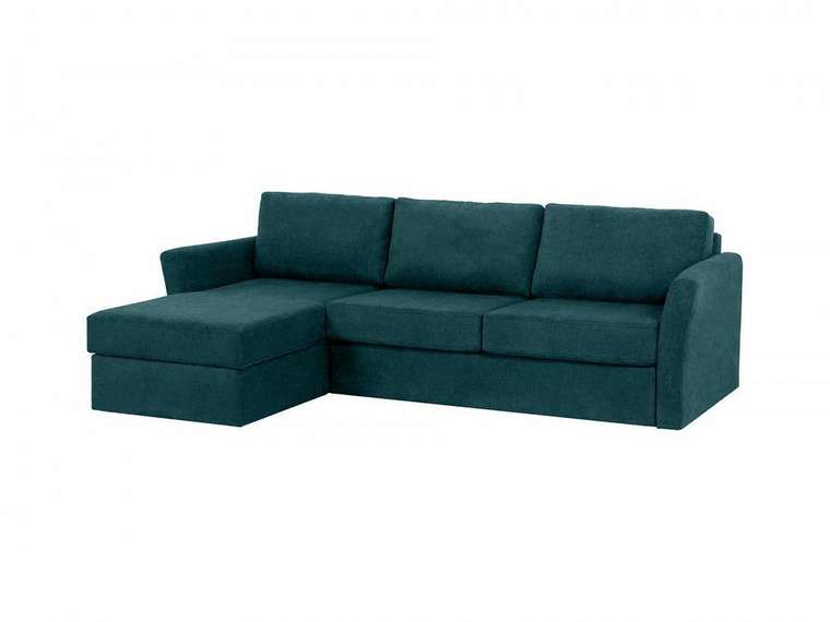 Угловой диван-кровать Peterhof сине-зеленого цвета