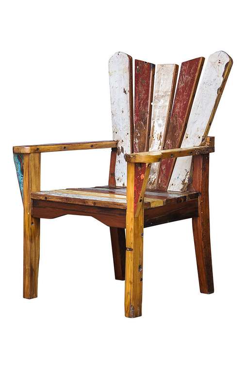 Кресло Чехов из массива древесины рыбацкого судна