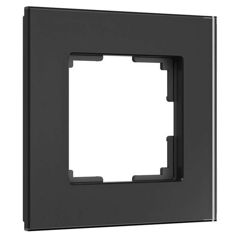 Рамка из стекла на 1 пост Senso черный soft-touch W0013108