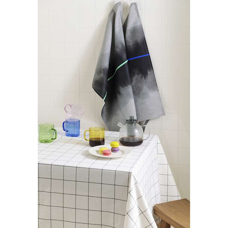 Набор из двух кухонных полотенец Slow Motion 50х70 серого цвета