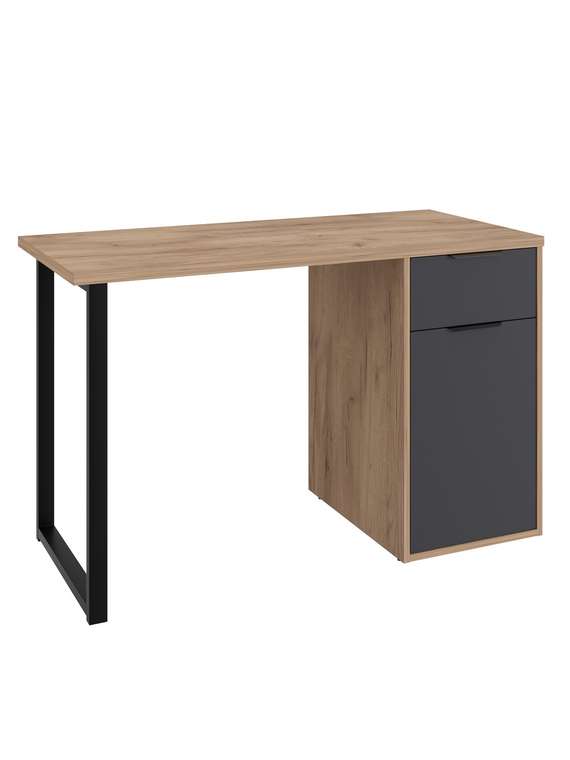 Письменный стол С-408 цвет дуб крафт золотой/графит