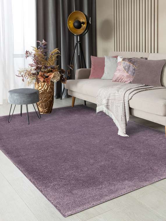 Ковер Langoria 135x200 фиолетового цвета
