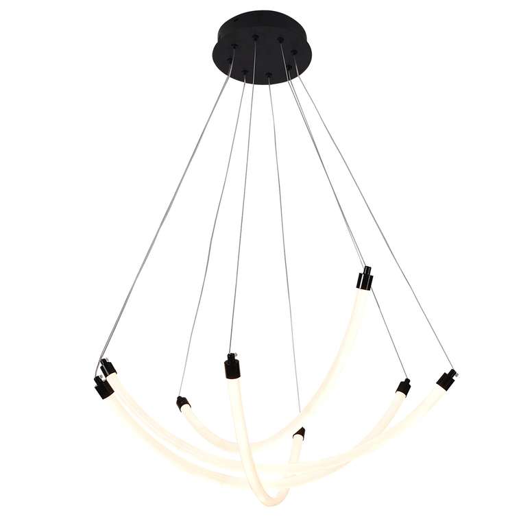 подвесная люстра Hammock белый металл, акрил LED*36W, 3330LM, 3000-6500K, included, remote control