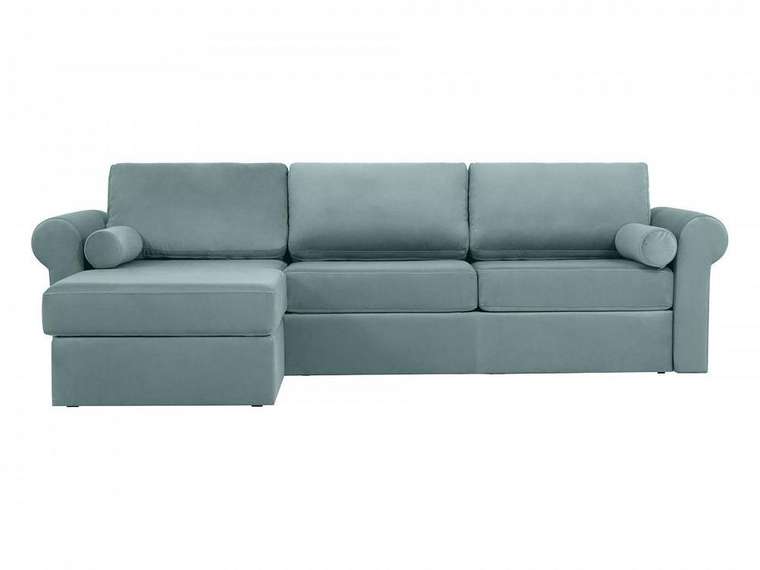 Угловой диван-кровать Peterhof бирюзового цвета 