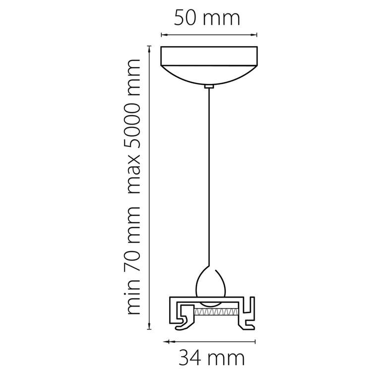 Подвес Barra белого цвета