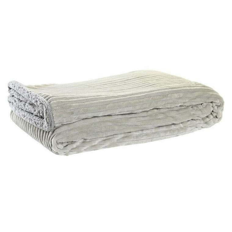 Покрывало DKD Home Decor Бежевый Темно-серый гора 150 x 200 x 2 см